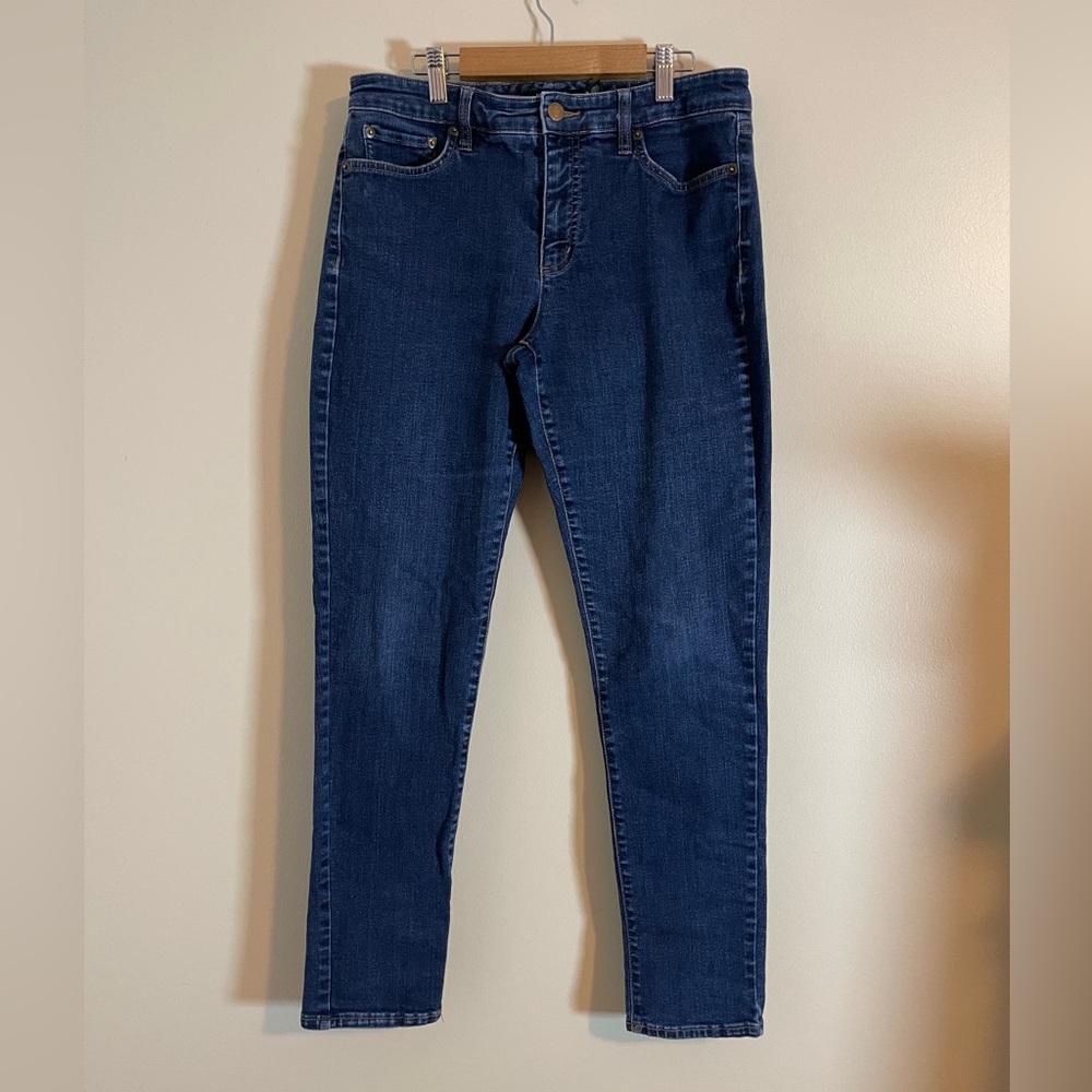 Lauren Ralph Lauren Jeans Womens 8 Blue Classic Skinny Curvy Old Money Denim - Picture 5 of 13